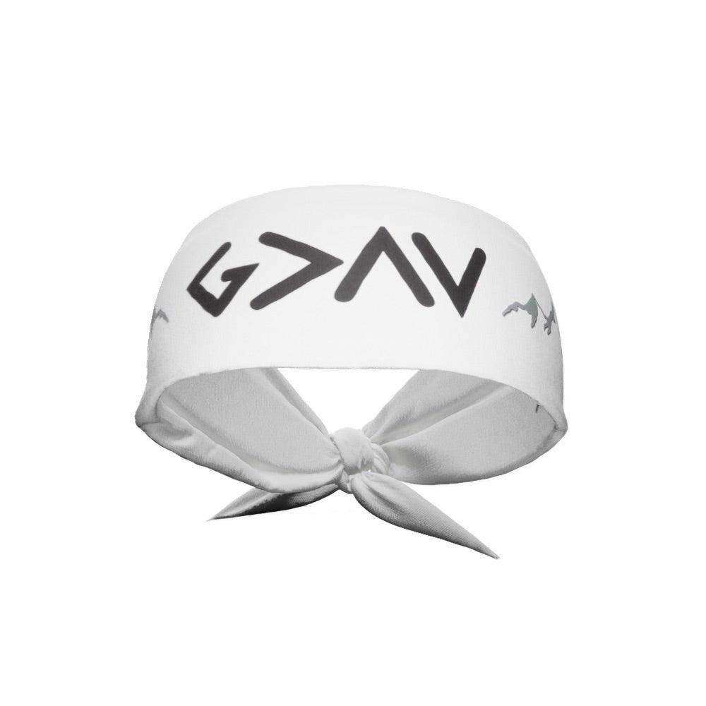 God Is Greater Than The Highs and Lows Tie Headband - Skoutley Outdoors LLC