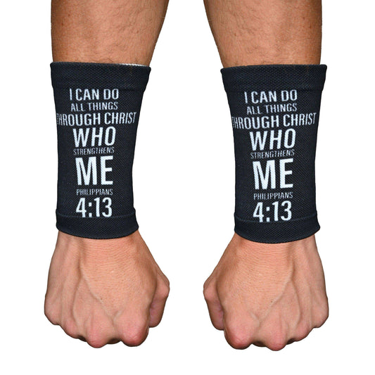 Philippians 4:13 Cross Wrist Support Sleeves - Skoutley Outdoors LLC