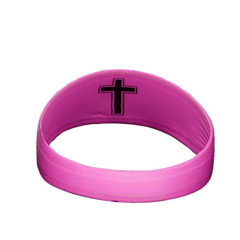 Faith Cross Pink Headband - Skoutley Outdoors LLC