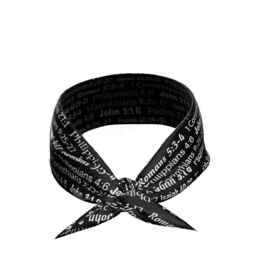 Black Bible Verse Tie Headband - Skoutley Outdoors LLC