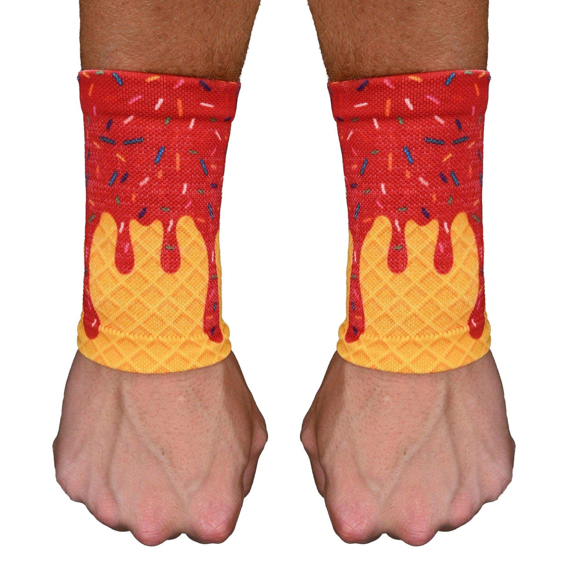 Red Ice Cream Wrist Support Sleeves - Skoutley Outdoors LLC