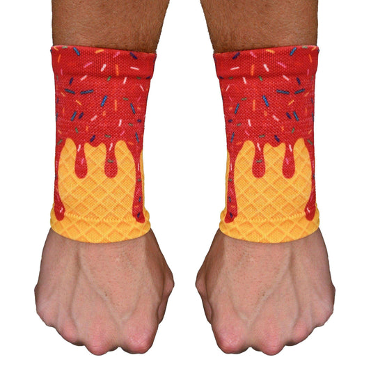 Red Ice Cream Wrist Support Sleeves - Skoutley Outdoors LLC