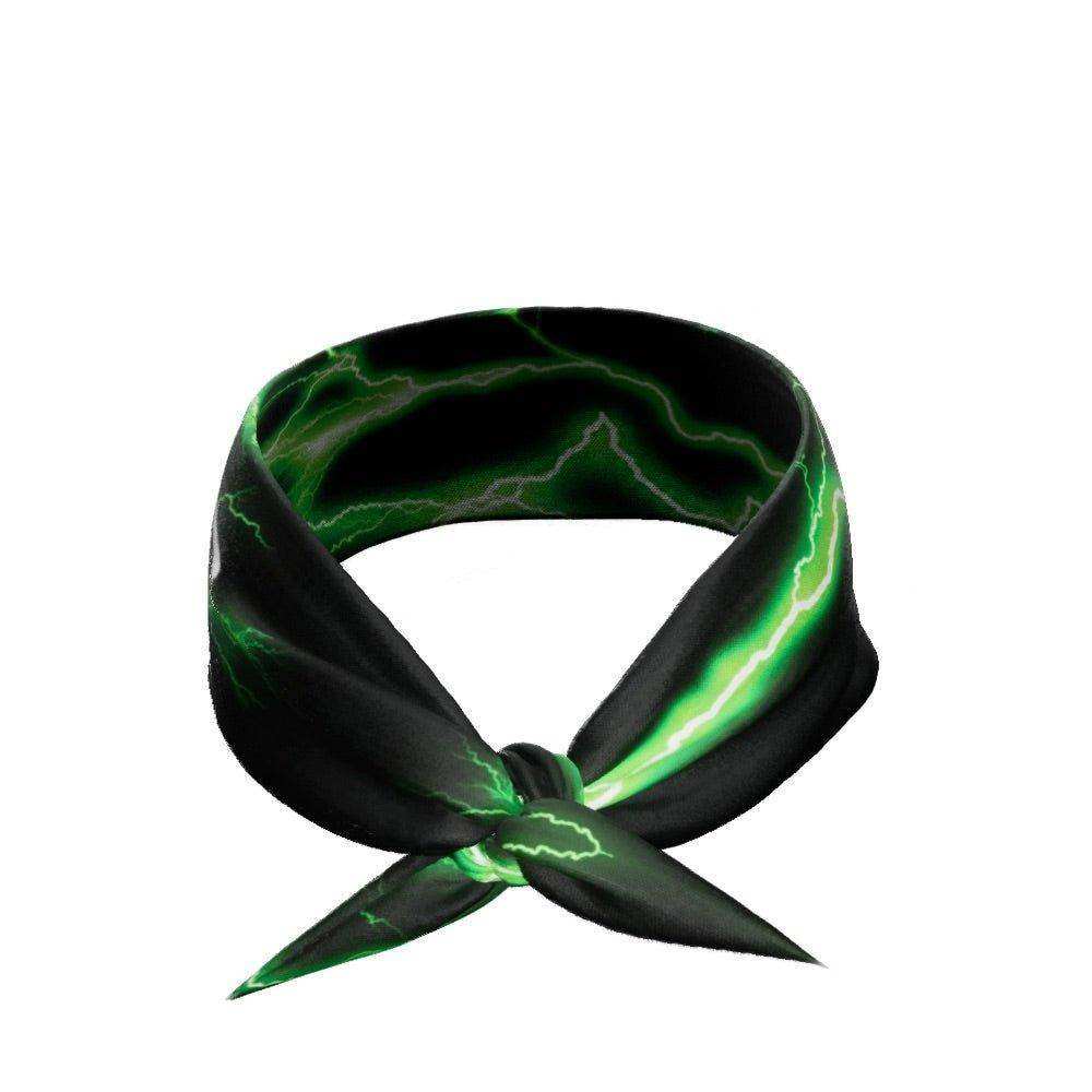 Green Lightning Tie Headband - Skoutley Outdoors LLC