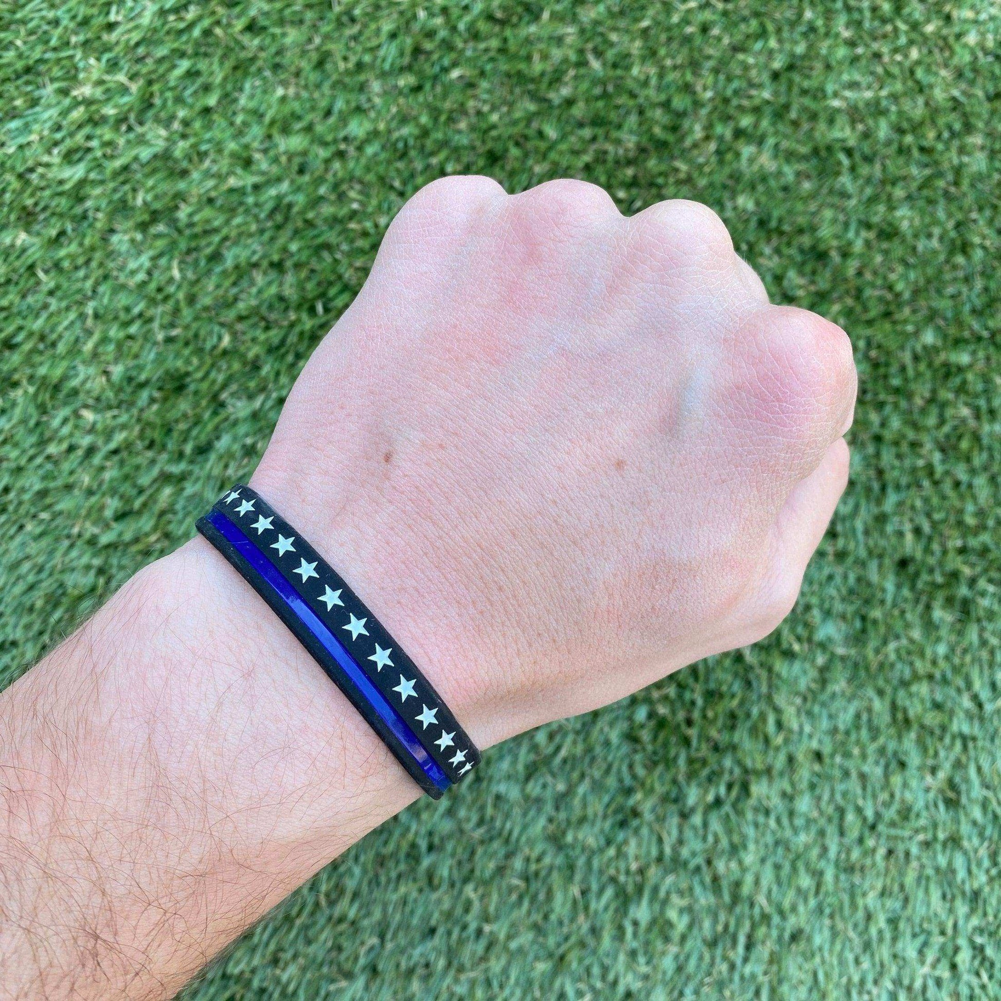 Thin Blue Line Wristband - Skoutley Outdoors LLC