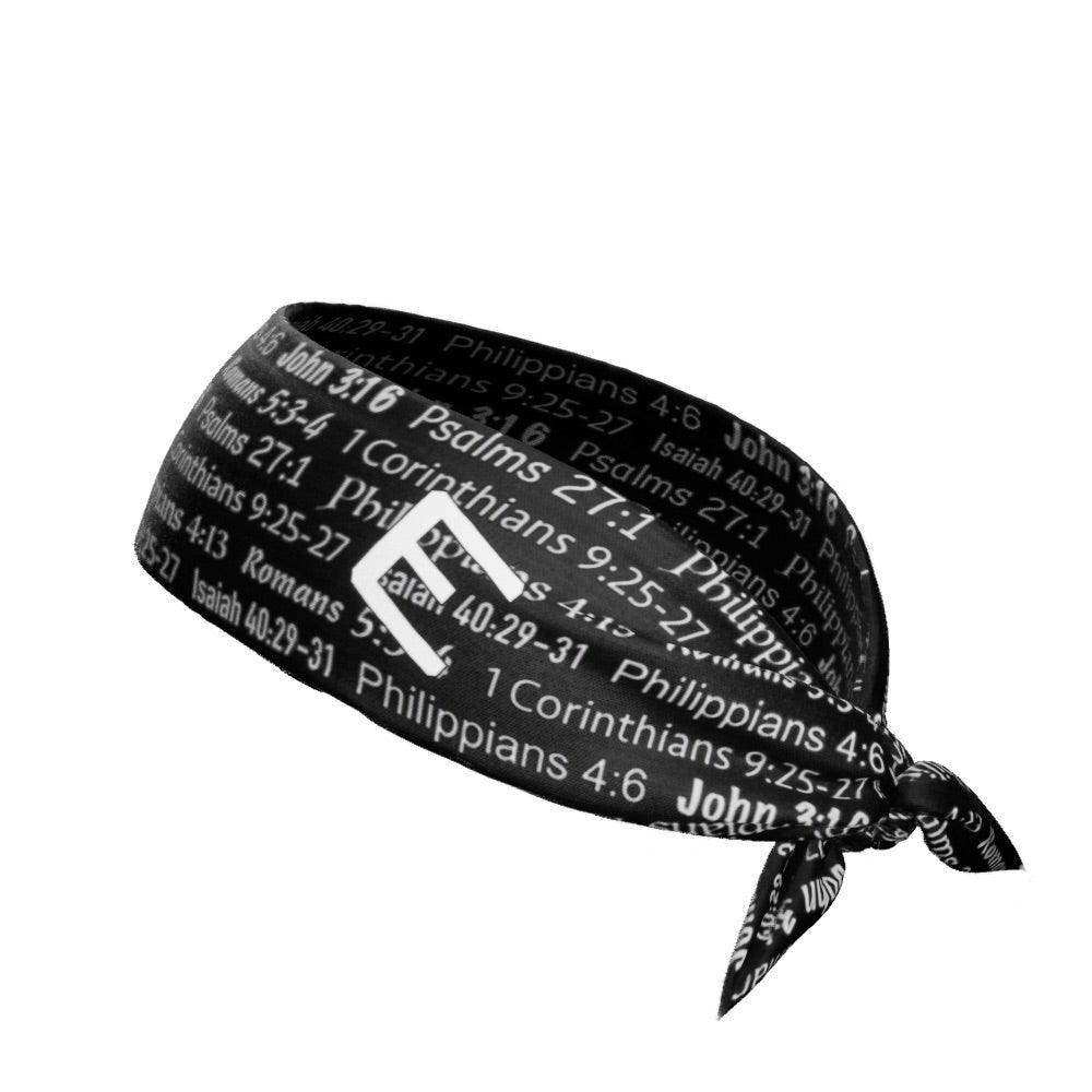 Black Bible Verse Tie Headband - Skoutley Outdoors LLC