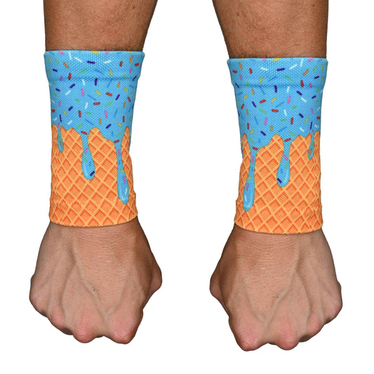 Blue Ice Cream Wrist Support Sleeves - Skoutley Outdoors LLC