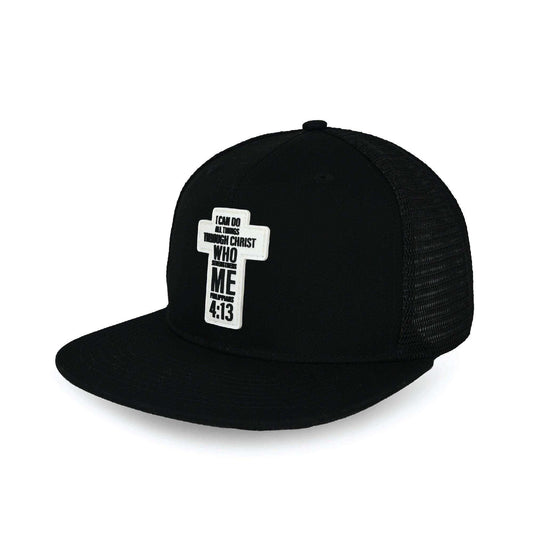 Philippians 4:13 Cross Trucker Hat - Skoutley Outdoors LLC