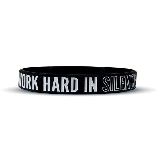 WORK HARD IN SILENCE Wristband - Skoutley Outdoors LLC