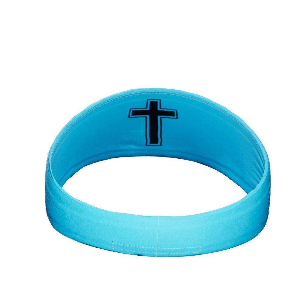 Faith Cross Light Blue Headband - Skoutley Outdoors LLC