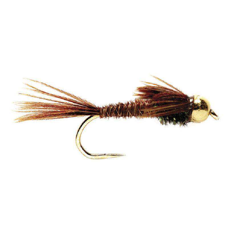 3 Pack Barbless Bead Head Pheasant Tail Nymph Fly Hook Size 18 - Skoutley Outdoors LLC