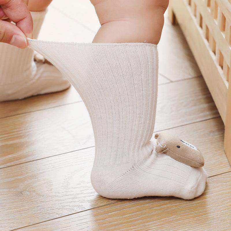 Baby Cartoon 3D Doll Patched Pattern Non-Slip Floor Socks - Skoutley Outdoors LLC