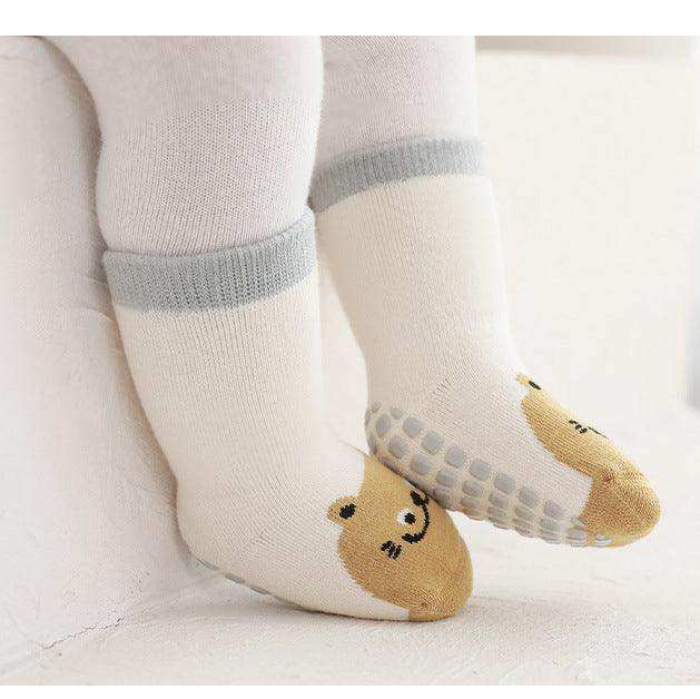 Baby Unisex Breathable Thermal Cartoon Patchwork Socks Non-Slip - Skoutley Outdoors LLC