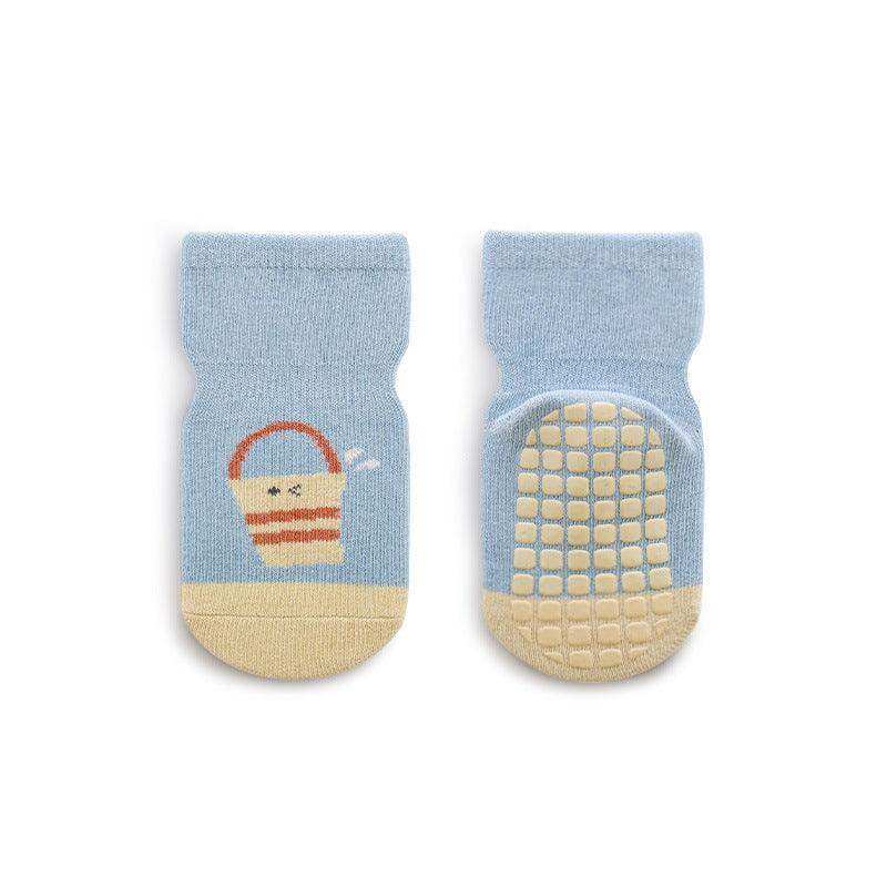 Baby Cartoon And Striped Pattern Non-Slip Design Socks - Skoutley Outdoors LLC