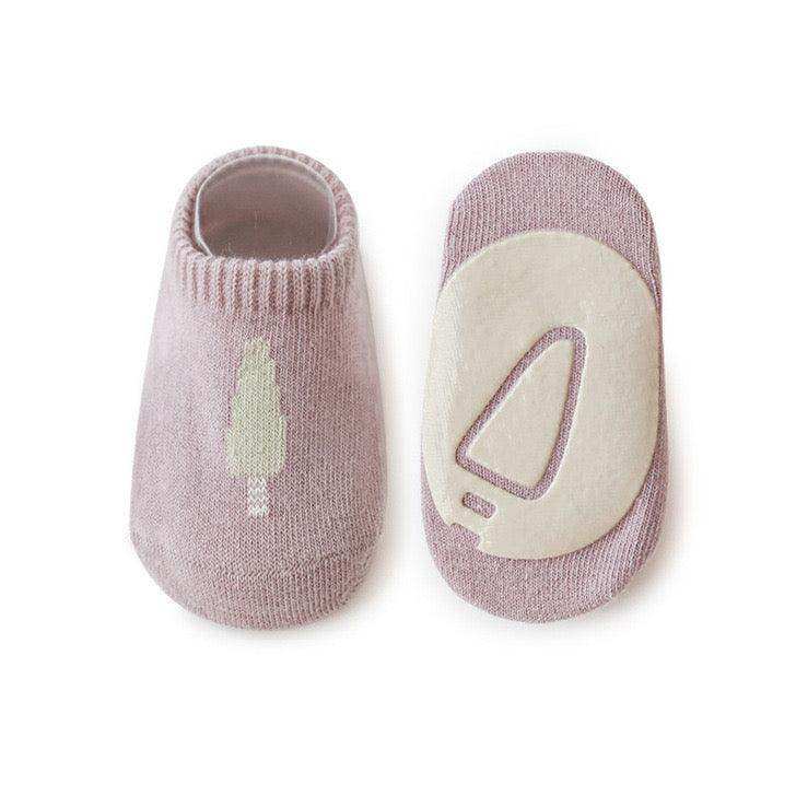 Kids Girl Embroidered Pattern Non-Slip Floor Soft Socks - Skoutley Outdoors LLC