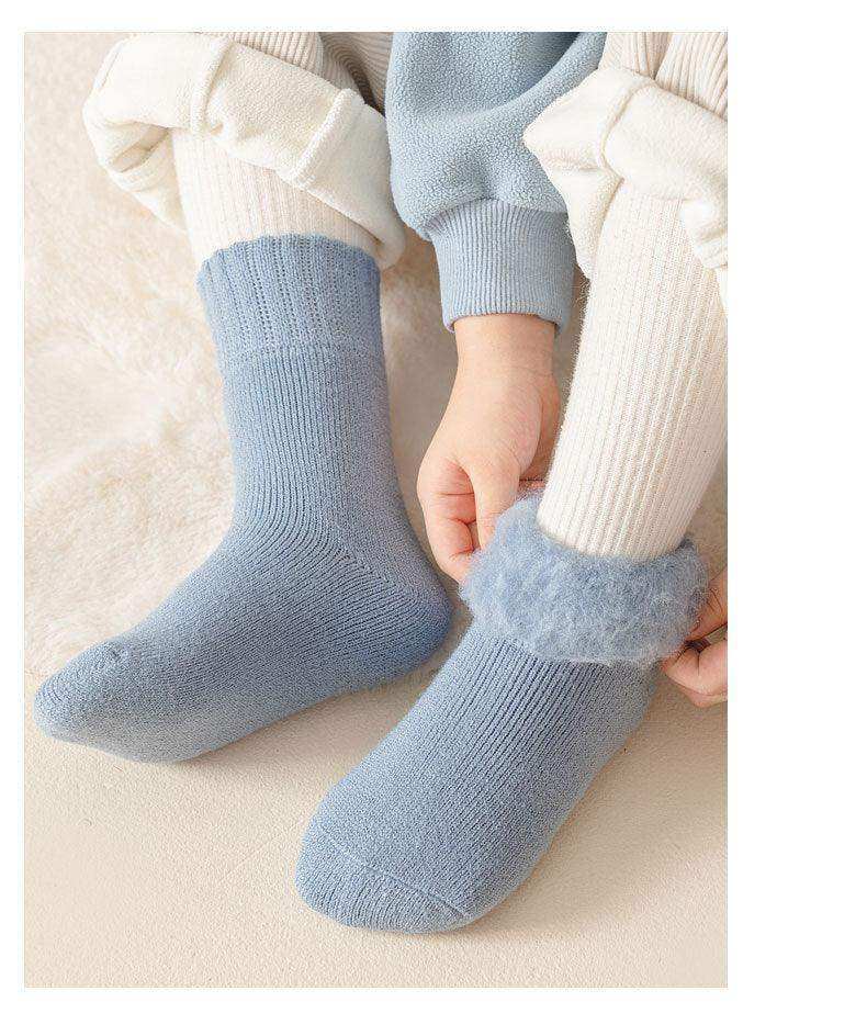 Winter/Autumn Candy-Colored Mid-Calf Socks in Combed Cotton for Warmth and Comfort - Skoutley Outdoors LLC