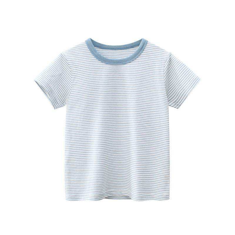 Baby Striped Pattern Casual Round Neck T Shirt Outfits - Skoutley Outdoors LLC