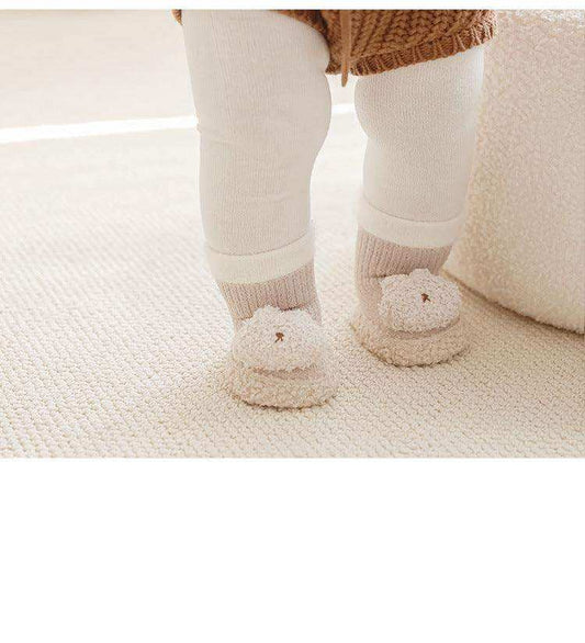 Thickened Winter Toddler Walking Socks, Mid-Calf Floor Shoe Socks, Cartoon Cute Baby Anti-slip Walking Shoes from - Skoutley Outdoors LLC