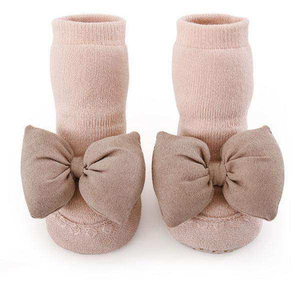 Baby Girl Big Bows Design Non-Slip Mid Tube Shoes - Skoutley Outdoors LLC