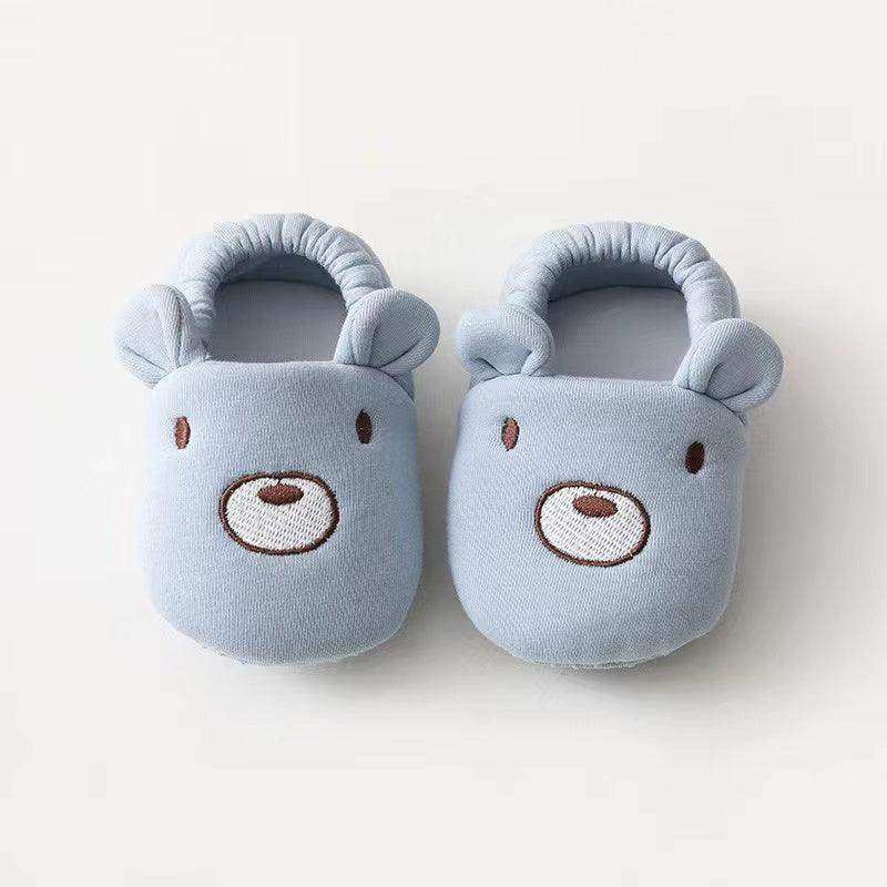 Baby Cartoon Animal Embroidered Graphic Cotton Filling Design Warm Toddle Shoes - Skoutley Outdoors LLC