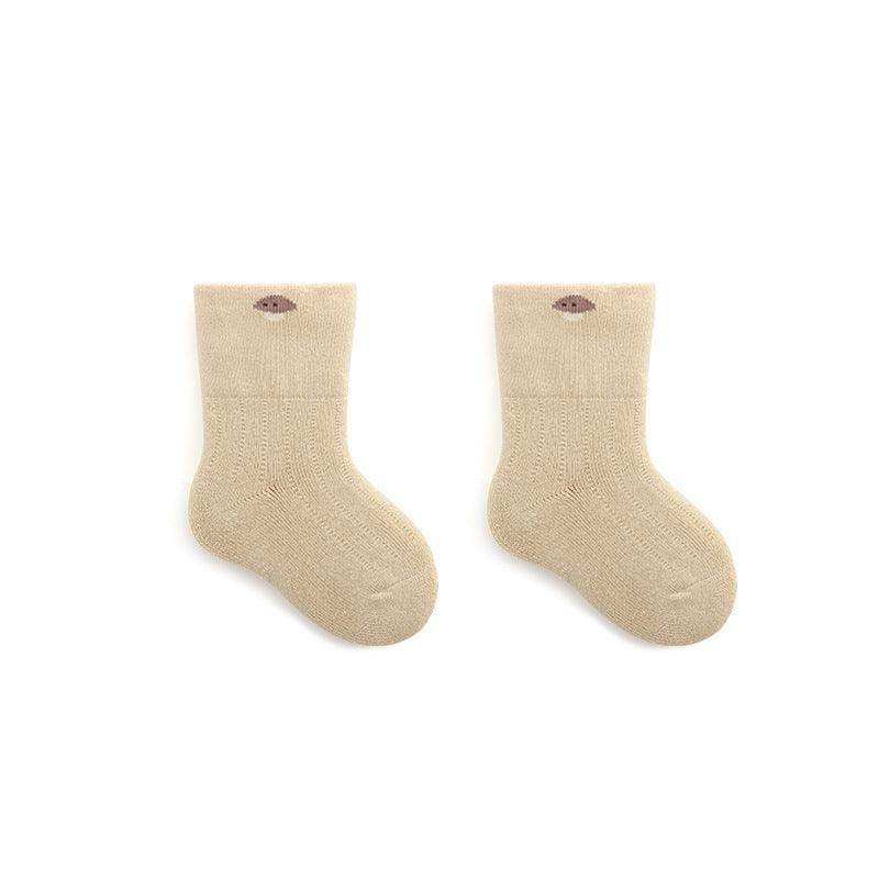 Baby Embroidered Pattern Thickened Warm Mid Tube Socks - Skoutley Outdoors LLC