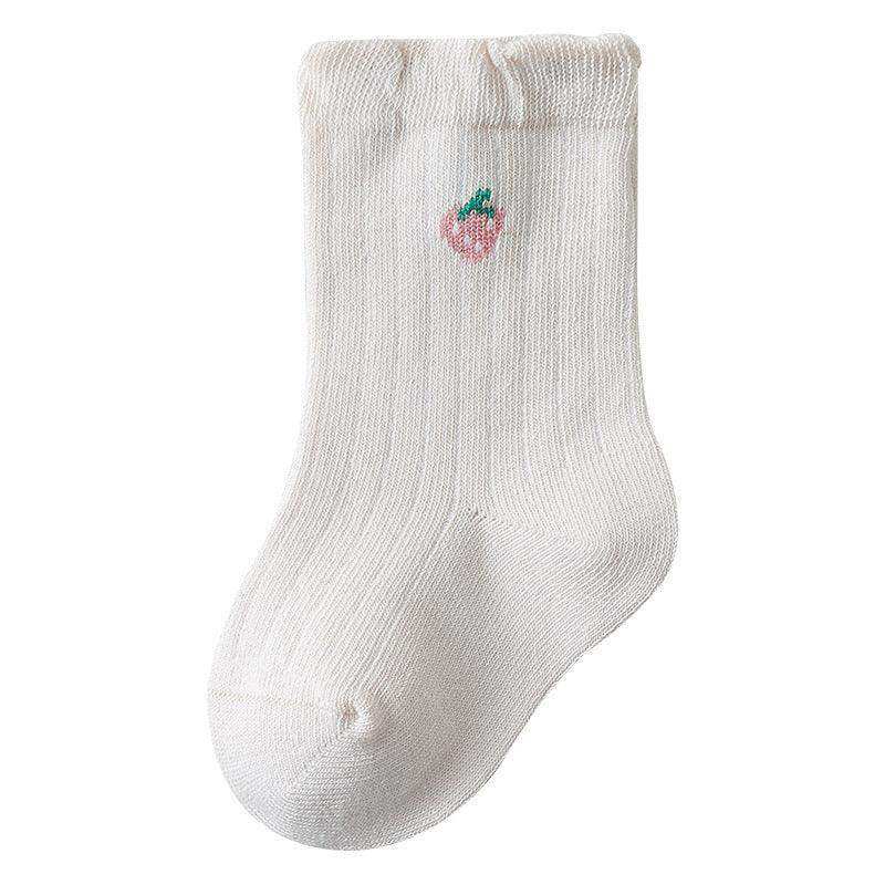 Baby Girls Frilled-Edges Breathable Mid-Calf Socks - Skoutley Outdoors LLC