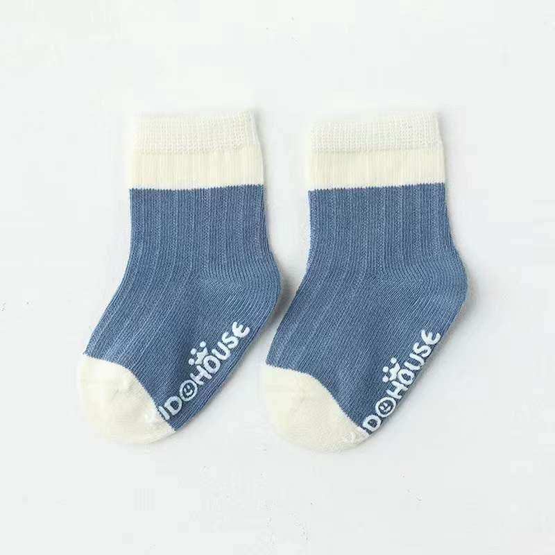 Baby Two Colors Contrast Boneless Bottom Dispensing Socks 1 Lot = 5 Pairs - Skoutley Outdoors LLC