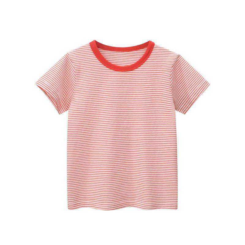 Baby Striped Pattern Casual Round Neck T Shirt Outfits - Skoutley Outdoors LLC