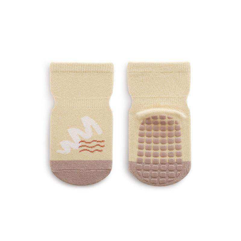 Baby Cartoon And Striped Pattern Non-Slip Design Socks - Skoutley Outdoors LLC