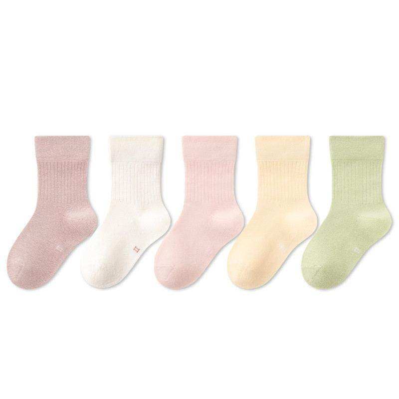 Spring New Arrival Kids Unisex Breathable Solid Color Mid-Calf Socks Set - Skoutley Outdoors LLC