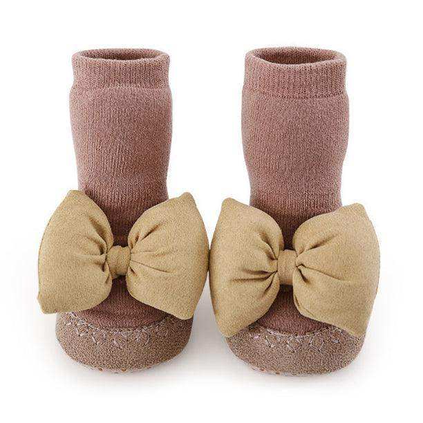 Baby Girl Big Bows Design Non-Slip Mid Tube Shoes - Skoutley Outdoors LLC