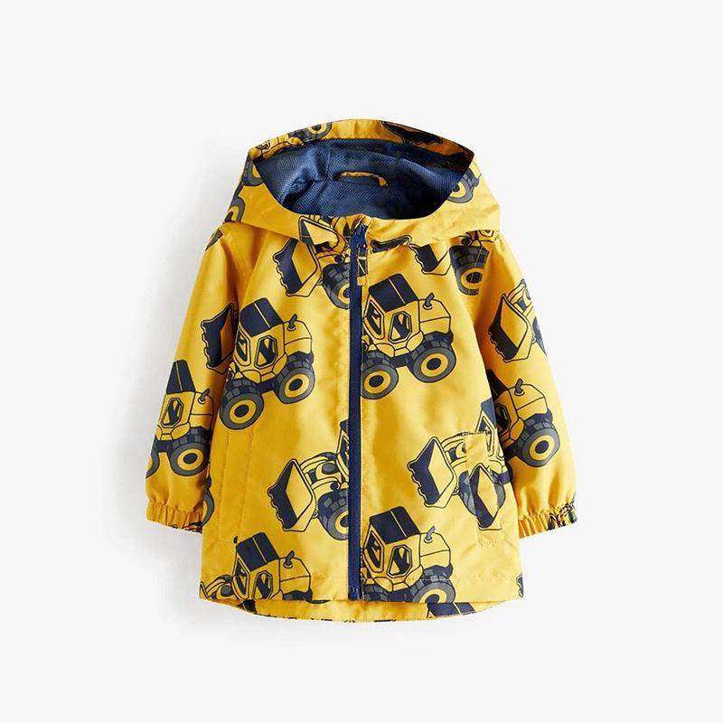 European And American Style Boys’ Outerwear: Hooded Zip-Up Cartoon Coat With Long Sleeves For Children - Skoutley Outdoors LLC