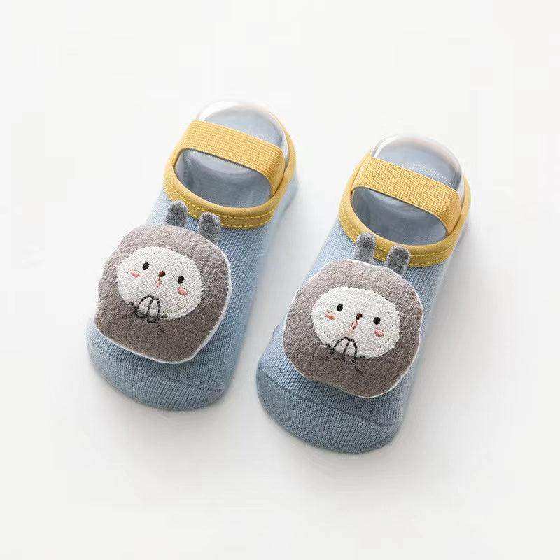 Baby 3D Cartoon Animal Patched Design Dispensing Non-Slip Lace-Up Socks Shoes - Skoutley Outdoors LLC