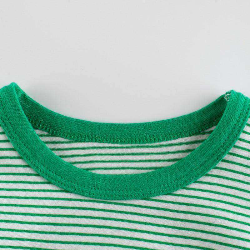 Baby Striped Pattern Casual Round Neck T Shirt Outfits - Skoutley Outdoors LLC