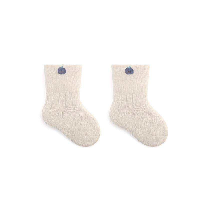 Baby Embroidered Pattern Thickened Warm Mid Tube Socks - Skoutley Outdoors LLC