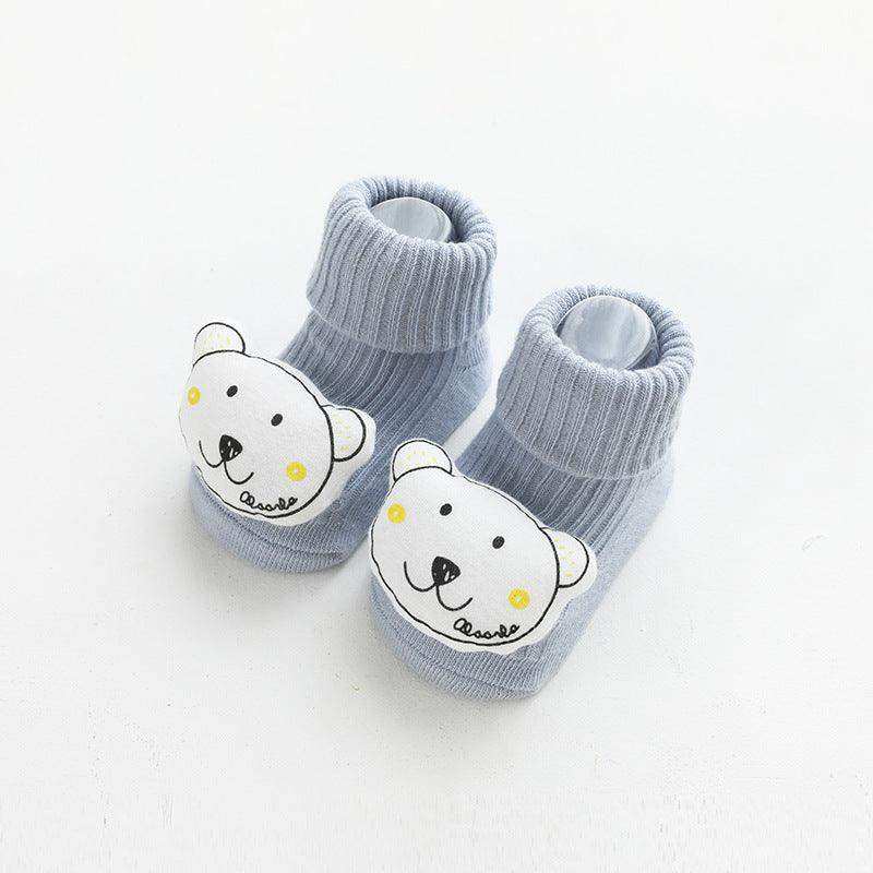 Baby Cartoon 3D Doll Patched Pattern Non-Slip Floor Socks - Skoutley Outdoors LLC