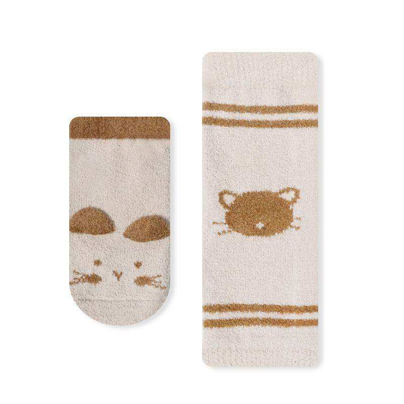 Baby Cartoon Animal Print Pattern Non-Slip Warm Long Socks - Skoutley Outdoors LLC