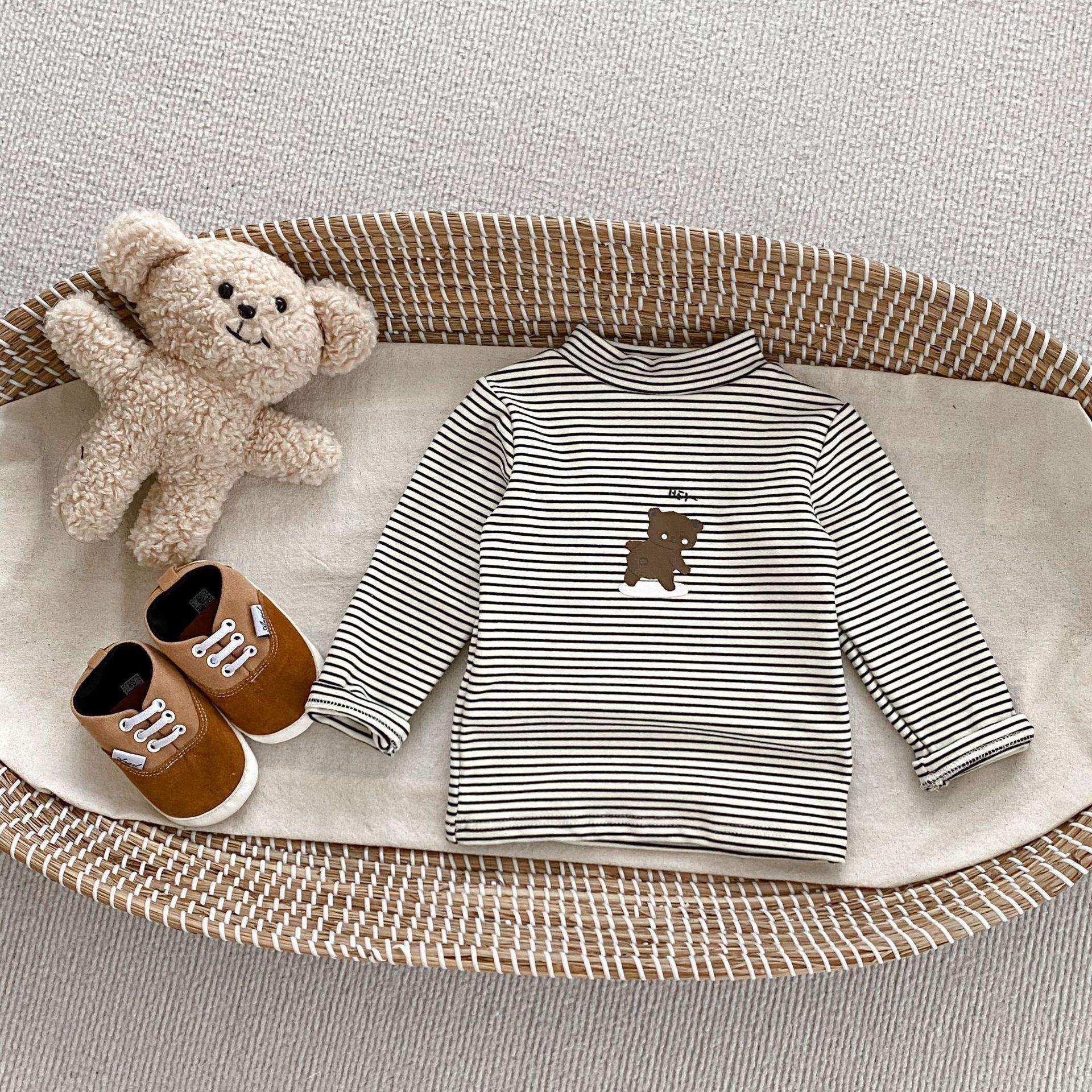 Autumn Baby Kids Boys Letters Embroidery Pattern Knitted Crew Neck Cardigan (Solo), Denim Pants and Striped Shirts - Skoutley Outdoors LLC