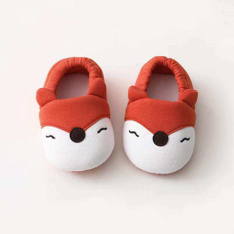 Baby Cartoon Animal Embroidered Graphic Cotton Filling Design Warm Toddle Shoes - Skoutley Outdoors LLC