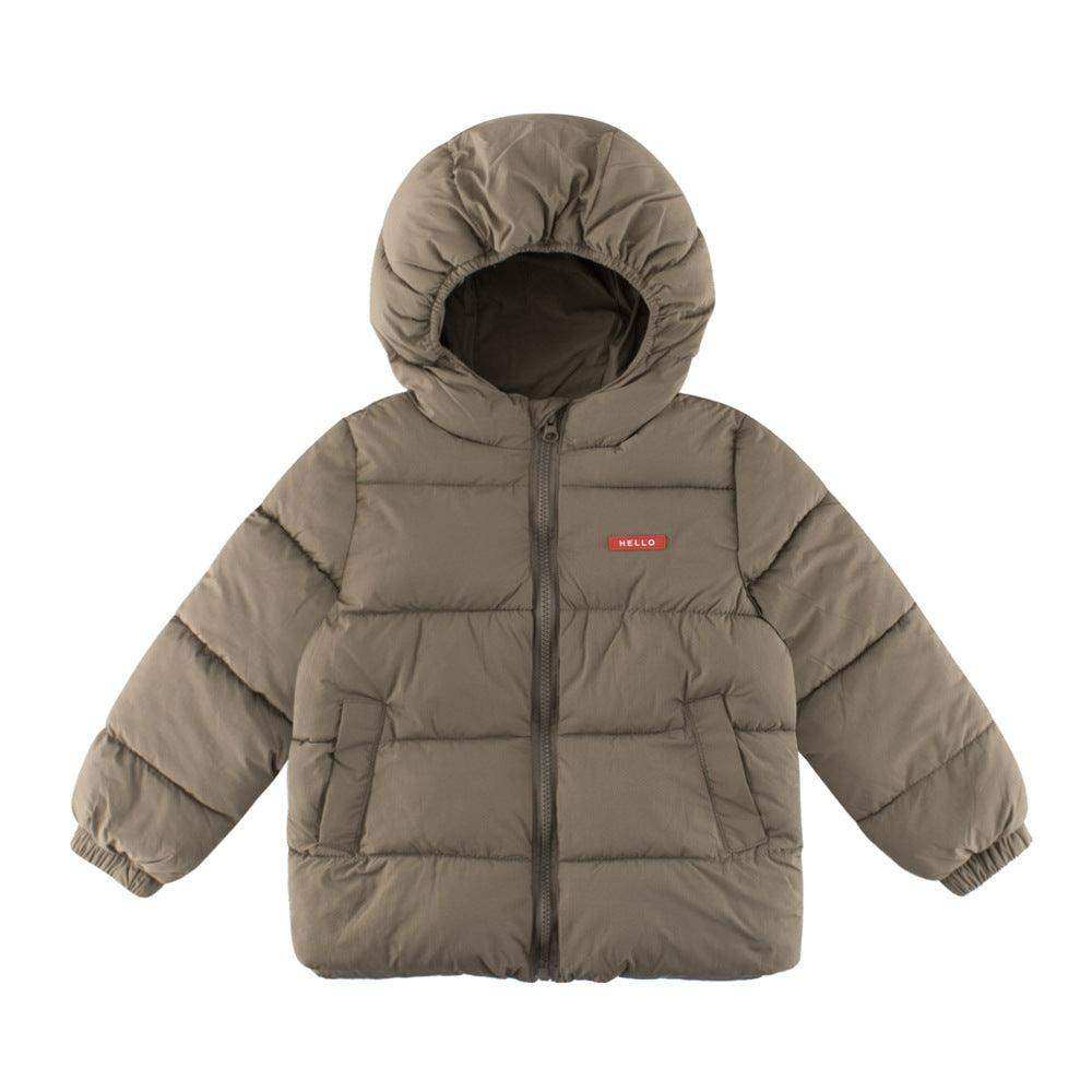 Arrival Baby Kids Boy Letters Logo Zipper Front Design Thick Jacket Coat - Skoutley Outdoors LLC