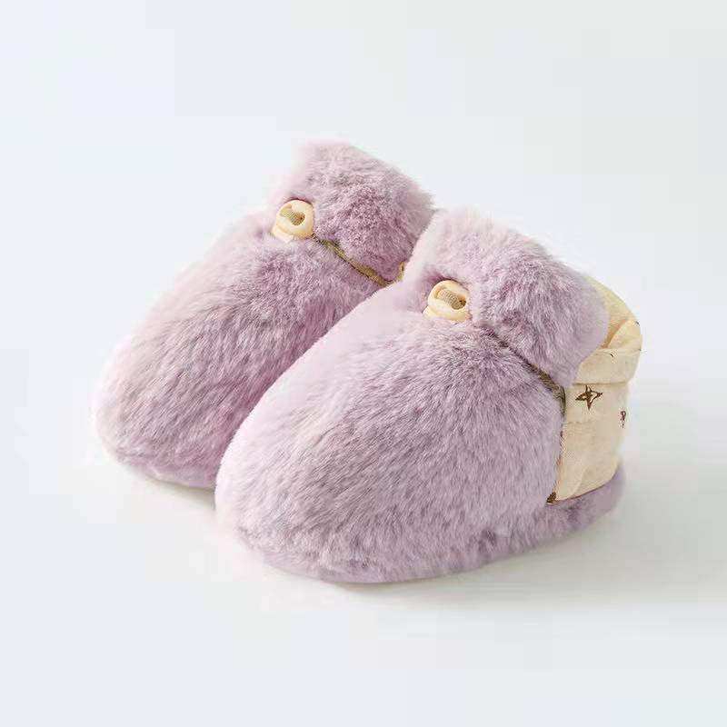 Newborn Baby Solid Color Plush Warm Shoes Outfits In Autumn & Winter - Skoutley Outdoors LLC