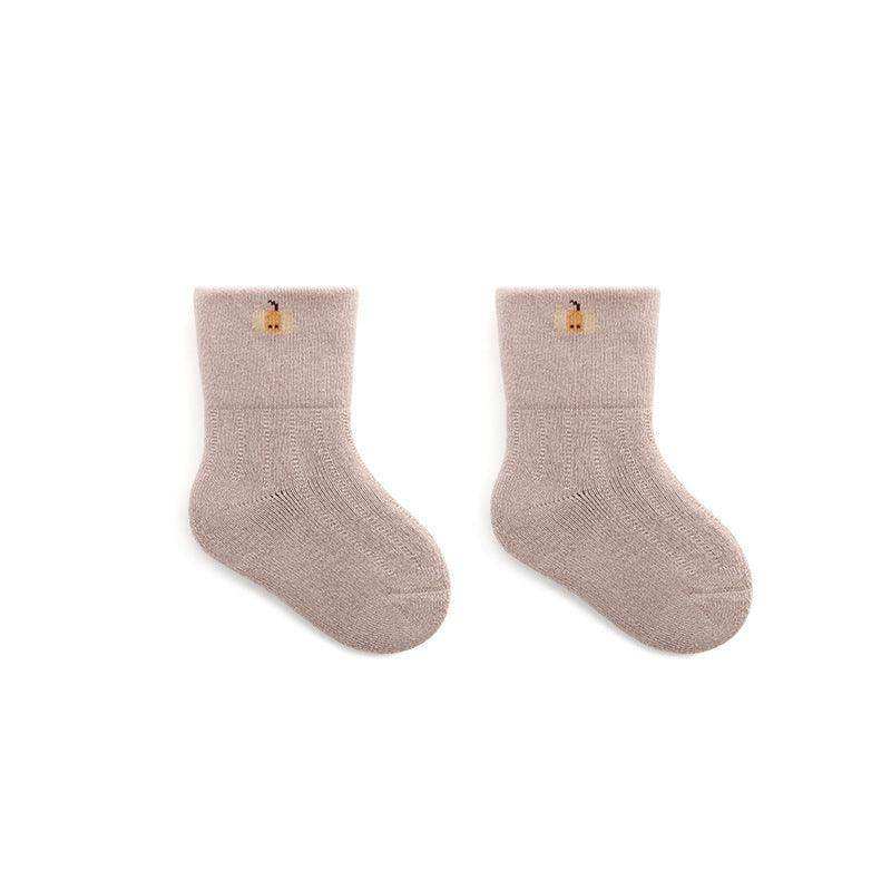 Baby Embroidered Pattern Thickened Warm Mid Tube Socks - Skoutley Outdoors LLC