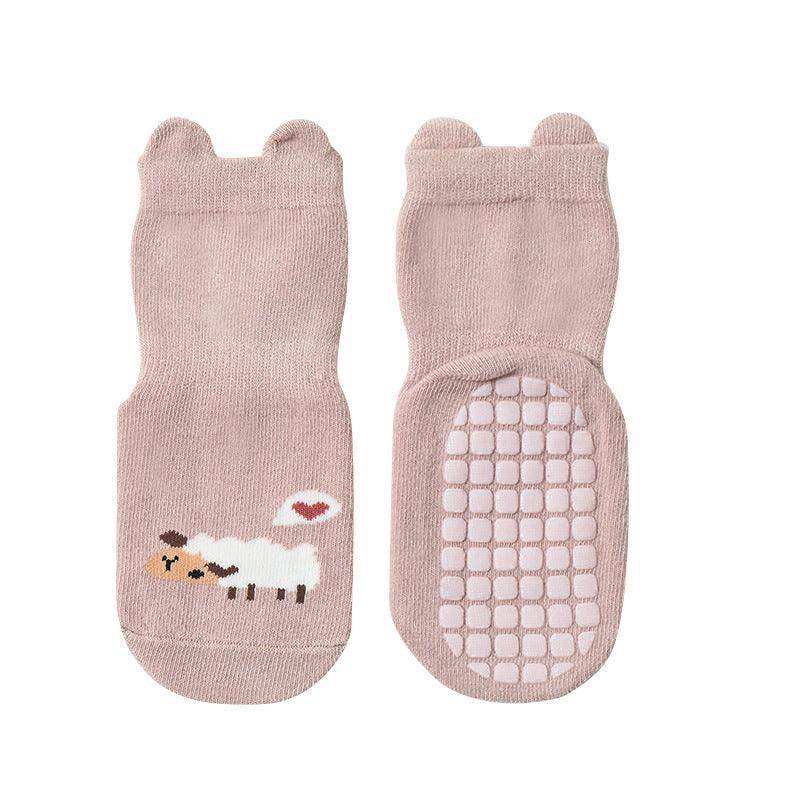 Baby Cartoon Animal Graphic Non-Slip Design Cute Socks - Skoutley Outdoors LLC