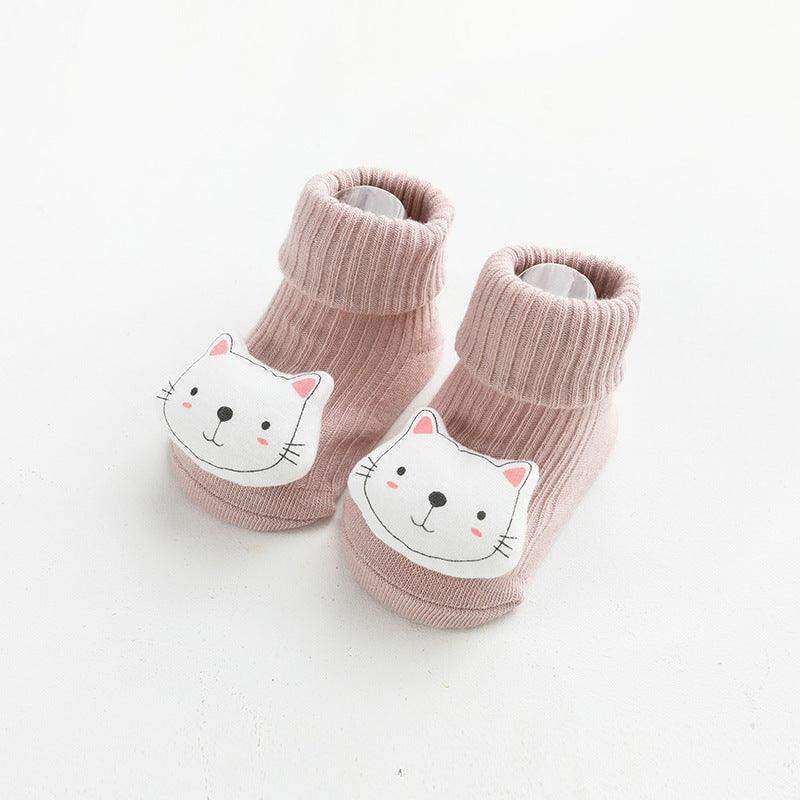 Baby Cartoon 3D Doll Patched Pattern Non-Slip Floor Socks - Skoutley Outdoors LLC