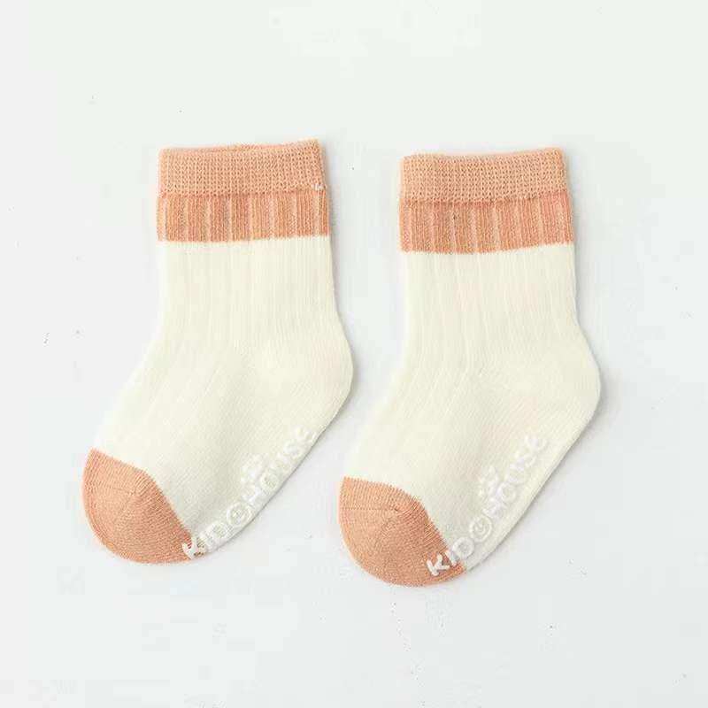 Baby Two Colors Contrast Boneless Bottom Dispensing Socks 1 Lot = 5 Pairs - Skoutley Outdoors LLC