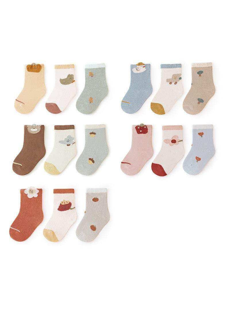 Baby Unisex Breathable Comfy Cartoon Socks Set - Skoutley Outdoors LLC