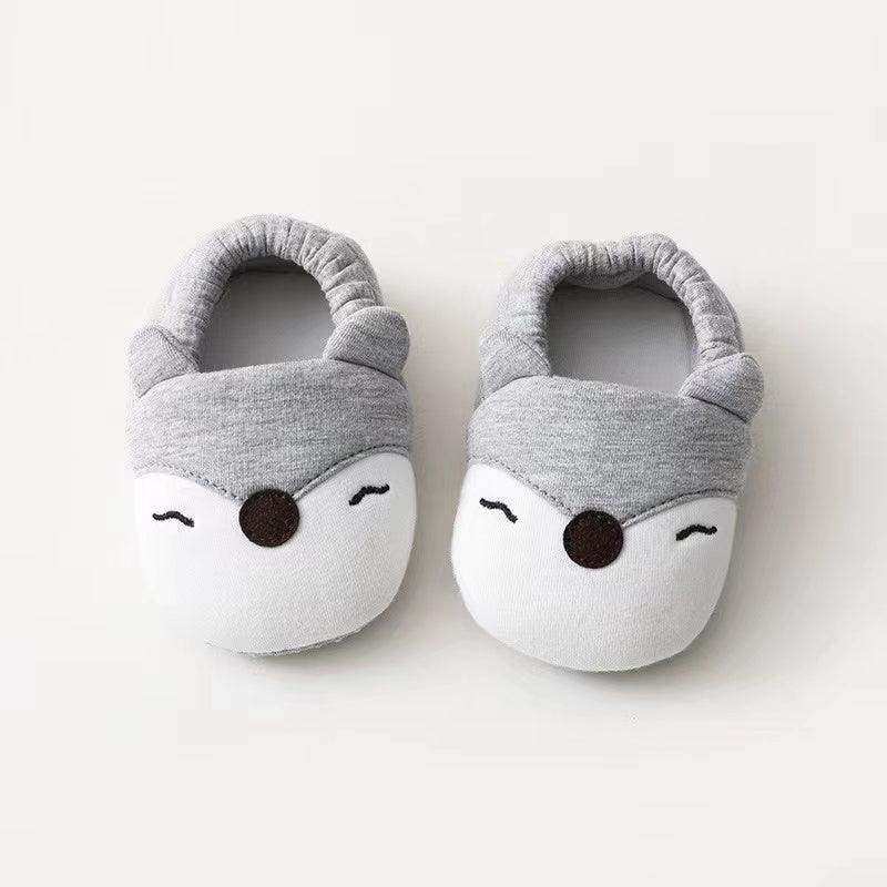 Baby Cartoon Animal Embroidered Graphic Cotton Filling Design Warm Toddle Shoes - Skoutley Outdoors LLC