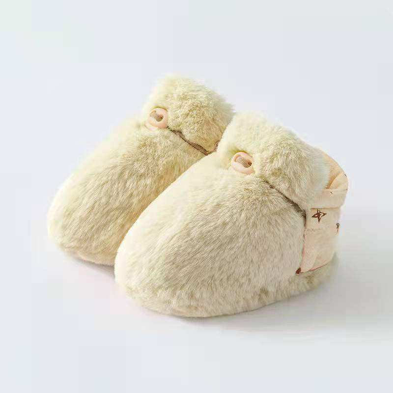 Newborn Baby Solid Color Plush Warm Shoes Outfits In Autumn & Winter - Skoutley Outdoors LLC