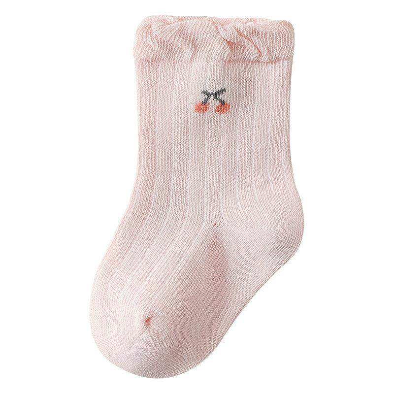 Baby Girls Frilled-Edges Breathable Mid-Calf Socks - Skoutley Outdoors LLC