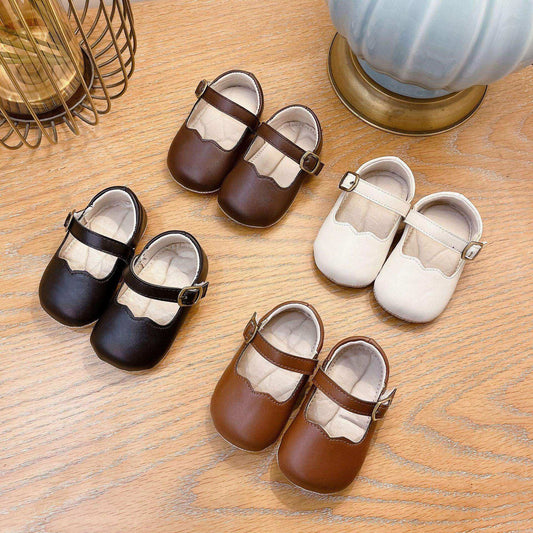 Autumn Fashion Baby Girl Solid Color Leather Toddler Shoes - Skoutley Outdoors LLC