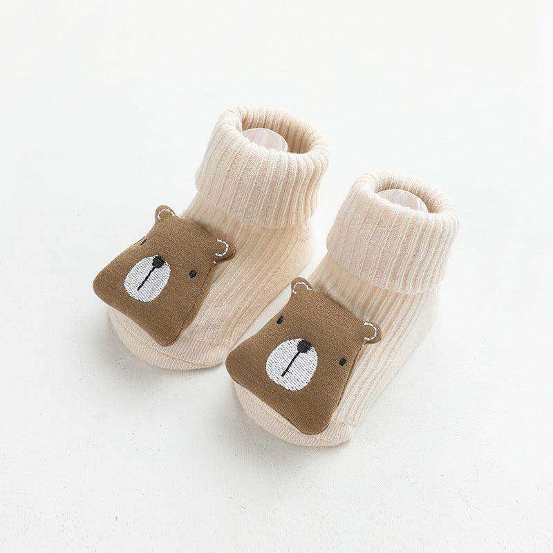 Baby Cartoon 3D Doll Patched Pattern Non-Slip Floor Socks - Skoutley Outdoors LLC